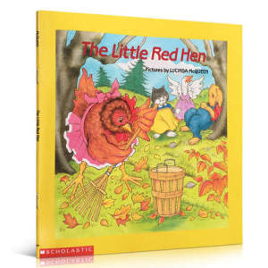 ไก่แดงตัวน้อย (นิทานพื้นบ้านที่อ่านง่าย) โดยหนังสือภาษาอังกฤษดั้งเดิมของลูซินด้าแมคควีน