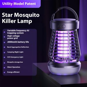 2025 New Mosquito Killing Lamp Home Killing Mosquito and Fly Artifact Indoor Outdoor Camping Lantern SOS Emergency Light Mosquito Killer