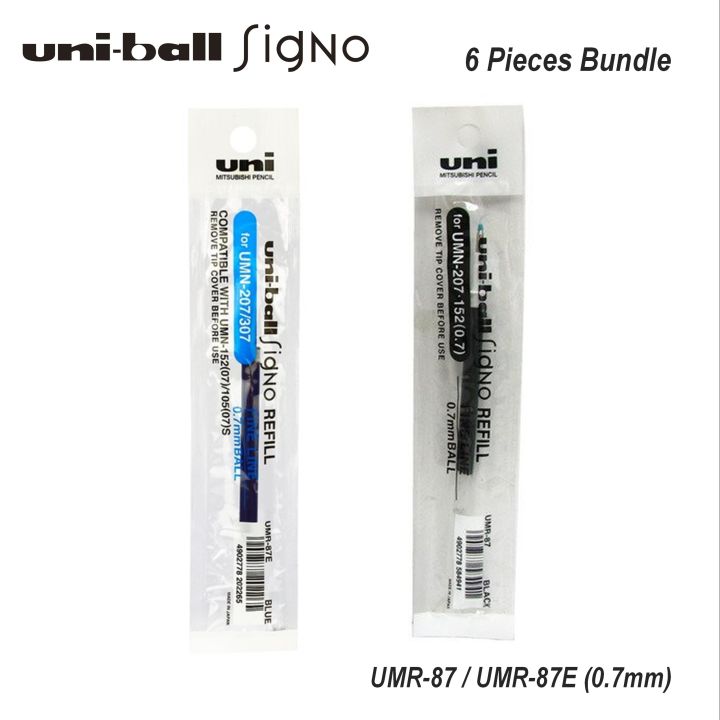 Uni-ball Signo Pen Refill UMR-87 / UMR-87E For UMN-207 / UMN-307 ...