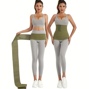 High Elasticity Waistband For Yoga Workout Binding Band - Cinch Belly Belt For Postpartum Recovery