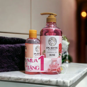 [Mua 1 Tặng 1] Sữa Tắm Purité Mềm Mịn 850g + Tặng 250g – Chiết Xuất Tinh Dầu Thiên Nhiên Dưỡng Da Mềm Mượt