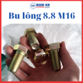 Bulong M16 cấp bền 8.8, bu lông lục giác M16, bu lông 8.8, độ dài: 30-&gt;200 mm. Màu: Đen, Vàng, Trắng. 