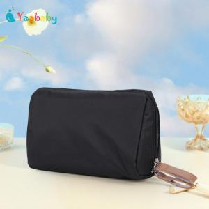 Nylon Sundries Storage Pouch Waterproof Simple Lipstick Organizers Solid Color Small Objects Storage Bags Big Opening Portable Bathroom Supplies