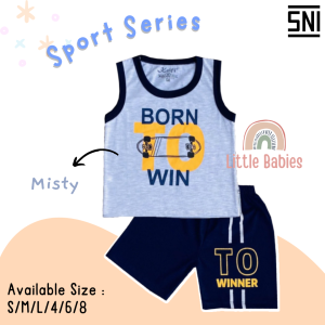 SETELAN SINGLET BAJU ANAK COWOK 1-8 TAHUN "SPORT SERIES" / SETELAN BAJU ANAK KELFI