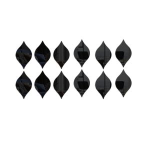 OUTOPEN 12Pcs/set Acrylic Miếng dán tường gương Hình giọt nước Tự dính Ống kính 3D Đề can Không thấm nước Miếng dán lối vào Phông Nền TV