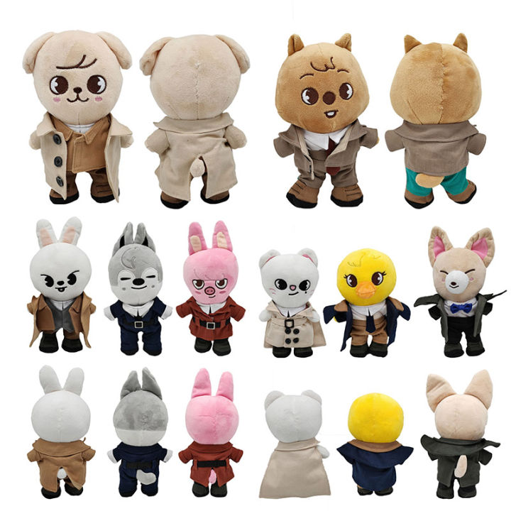 21-25cm Kawaii Skzoo Plush Toys Leeknow Hyunjin Stray Kids Cartoon Stuffed  Animal Plushies Doll Wolf Chan Leebit Fox.ny Jiniret Puppym Kids Fans Gift