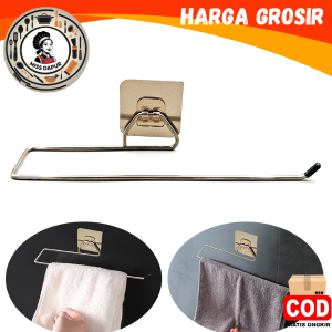 MS GANTUNGAN TEMPEL UNTUK HANDUK DAN LAP TISU ROLL GULUNG BAHAN STAINLESS STEEL