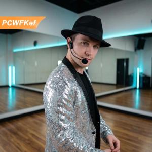 【PCWFKef】 Rockstar trang phục phụ kiện giả Microphone Tai nghe Trọng lượng nhẹ Đảng Prop cho karaoke sân khấu biểu diễn