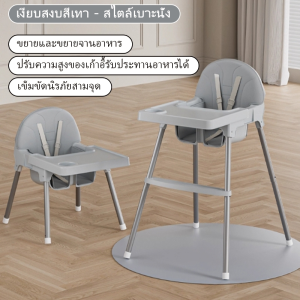 เก้าอี้กินข้าวเด็ก ถาดกว้าง พนักพิงกว้างหนาปลอดภัย 6 เดือนขึ้นไป มี4สีให้เลือก