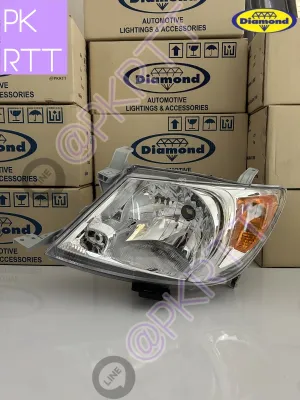 ไฟหน้าวีโก้ TOYOTA VIGO รุ่นแรก ปี 2004 - 2010 ไฟสีส้ม โตโยต้า ไฟตาหน้าวีโก้ วิโก้ ยี่ห้อตราเพชร ไดมอนด์ Diamond