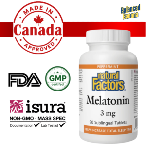 Natural Factors -  Melatonin 3 mg Stress-Relax® (Perppermint) (90 Tablets)