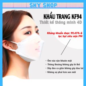 Khẩu trang Y tế KF94 Chống Bụi Mịn Kháng Khuẩn Hàng Cao Cấp