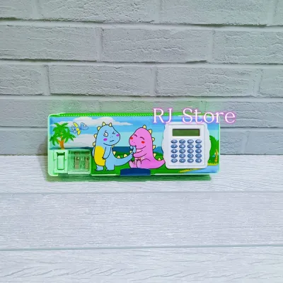 Kotak Pensil Magnet / Tempat Pensil Calculator / Karakter Kartun Banyak Pilihan