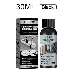 30/50ml Isolasi Lem Kabel Listrik Anti Air Cairan lem Glue Hitam/Putih