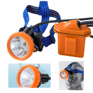 COD [Free Shipping] Underground Waterproof Safety Headlamp LED Headlight for Mining with Brightness Control and Durable Design