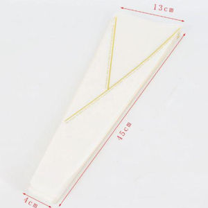 50PCS Clear Plastic Single Rose Sleeves Gold Border Flower Bouquet Bag Floral Wrapping
