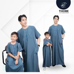 โต๊ปชายแขนสั้นคอกลม แบรนด์อีกาฟ IKAF  งานเนื้อผ้าคอตตอนผสมโพลีเอสเตอร์ งานปักลวดลายสวยงาม งานตัดเย็บอย่างดีคุณภาพสินค้านำเข้า  AE85