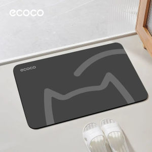 Ecoco Diatomite Foot Pad Kitchen Mat Non Slip Quick Drying Strong Absorbent Floor Mat Bath Doormat