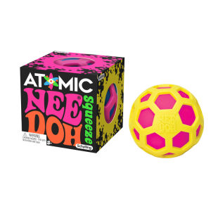 【Atomic NeeDoh】 Schylling Needoh Ball Sensory Fidget Toy NeeDoh Rainbow Squishy Toy Sensory Squeeze Toy Stress Relief Anxiety Sensory Tool nee doh Boy Girl Toy For Kids And Adults needoh gumdrop needoh color changing