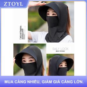 【ZTOYL】 Mùa hè băng lụa mũ cho phụ nữ Sun hat với Breathable Suncreen ngoài trời đi xe đạp bãi biển Cap Visor rộng vành chống UV sunhat