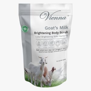 VIENNA WHITENING BODY SCRUB REFFIL 1KG GOATS MILK- COWS MILK - BENGKOANG - VIENNA SCRUB POUCH 1KG