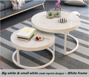 Tempered Glass 2 in 1 Flexible Coffee Tables (3 color types) for Multipurpose use in Living Hall/ Be