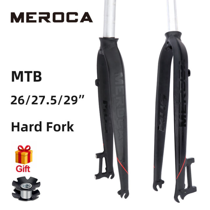 MEROCA Mountain Bike Hard Fork 26 inch 27.5er 29 Ultralight Aluminum Alloy Rigidity Fork Bicycle Disc Brake Fork Lazada PH