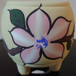 JCLSGP Korean Style cute flower matt surface pot hand-painted Succulent pot