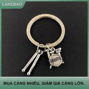 【LAKEBAO】 Trống pop âm nhạc những người yêu thích Rock Ba lô Mặt dây chuyền ban nhạc Kit trống Keychain Ba lô Keychain