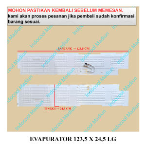 E12424 EVAP / EVAPORATOR KULKAS / EVAPURATOR 123.5X24.5 LG
