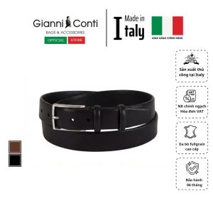 Thắt Lưng Nam Bằng Da Thật Màu Nâu - Gianni Conti - Sản Xuất Thủ Công Tại Ý_915251-35-28