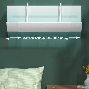 SG RumahHome® Adjustable Aircon Windshield - Air Conditioning Anti-Direct Blowing Universal Fit for Wall-Mounted AC Prevent Direct Wind & Chill