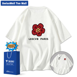 SwissWell เสื้อยืด T-shirt ผ้าฝ้าย Cotton 100% 💪 แขนสั้นไหล่ตกสไตล์อเมริกันแท้ เนื้อผ้าหนักทน Oversize พิมพ์ลายเท่ Y20