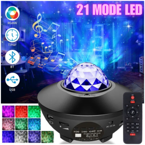 GO TaffLED Lampu Langit Langit Plafon Kamar Tidur Speaker Bluetooth Remote / Lampu disco warna warni