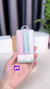 Set 3 Dao Cạo Tỉa Lông Mày kèm hộp nhựa