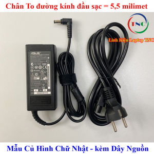 [Chân To] Sạc Laptop Asus X550 P550 K501 K45A K55A X450 F451 X551 X552 X454L F454L F454 F554 F555 K45 K55 19V – 3.42A đường kính đầu sạc 5.5mm ký hiệu Φ5.5*2.5mm