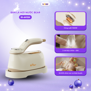 Bàn Ủi Hơi Nước Cầm Tay Bear Bàn Là Ủi Nhanh Tiết Kiệm Điện IR-4H15H