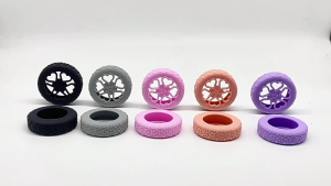 Vali bọc bánh xe thiết lập thực tế Silicone chống sốc thiết kế cho chuyến công tác tăng cường độ bền bánh xe hành lý