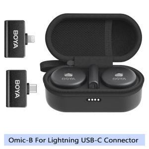 BOYA Omic D/U Wireless Lavalier Lapel Microphone For Smartphone Youtube Podcast Recording Interview Live Broadcast