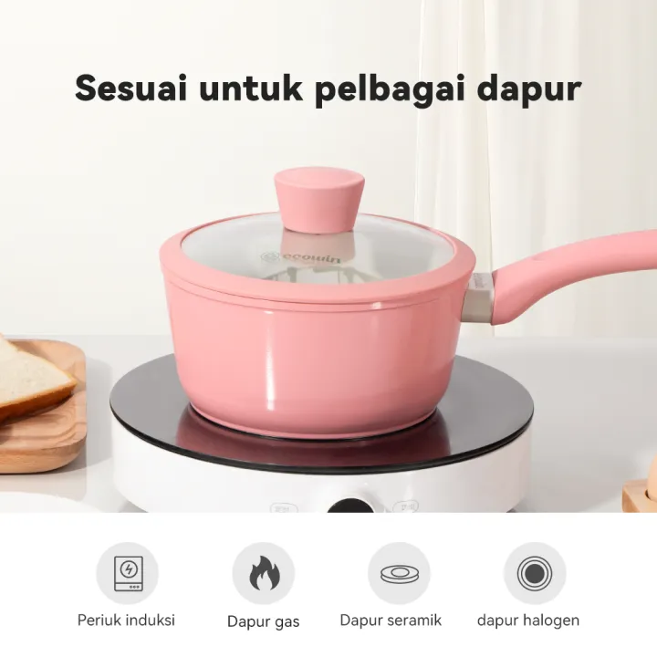 Ecowin%20Cookware%20Peach%20Series%20Pink%20Ceramic%20Non-stick%20Milk%20Pan%20Periuk%20susu%20Saucepan%20Suitable%20for%20All%20Stoves(Gas%20&%20Electric%20&%20Induction%20&%20Ceramic)%20-%20Image%203