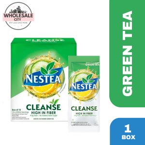 NESTEA CLEANSE LEMON CUCUMBER POWDERED GREEN TEA 1BOX (10 x 8.5g)