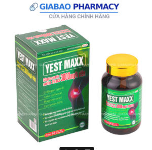 Viên uống bổ xương khớp YES MAX bổ sung glucosamin hỗ trợ giảm đau mỏi xương khớp Hộp 60 viên