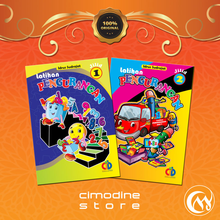 Latihan Pengurangan 1-2 | Buku Belajar Berhitung TK/RA/SD | 32 Hal 14.5x20.5 Cm | Cahaya Ilmu Bandung