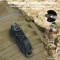 OneTigris Flashlight Holster Molle Flashlight Holder for Belt Pouch for Torch Linear Hand Tool with Open-top MOLLE Strap for Vertical & Horizontal Carrying (Black). 