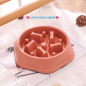 Chén ăn Chó Mèo chống sặc chống ăn nhanh bằng nhựa PP (mẫu mới) - Love Pets Shop
