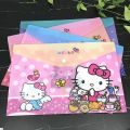 KAKA Cartoon Cute Waterproof Student Kitty Kids Gift Paper School Stationery Tool Doraemon Document Envelopes File Folders Document Organizer A4 File Bag. 