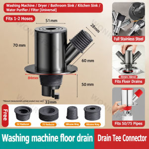 Nắp Bịt Ngăn Mùi Thoát Nước Inox Kèm Đầu Chia Đa Năng Chống Côn Trùng Trào Ngược Cho Bếp Và Nhà Tắm - Khớp Nối Ống Xả Chậu Rửa Bát Máy Giặt 2 3 4 Nhánh Van Trọng Lực Thoát Nước Nhanh 90 Độ Đệm Silicon Siêu Kín Tiện Lợi Chuẩn Ống PVC 50/75mm Siêu Bền Đẹp