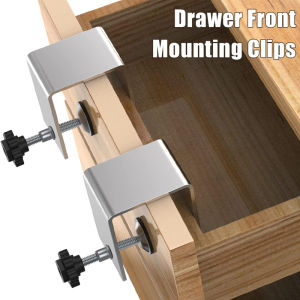 2PCS Drawer Fasteners Clamps Jig Cabinet Tool Home Accessories Steel Drawer Front Panel drawer installation clamp Tool