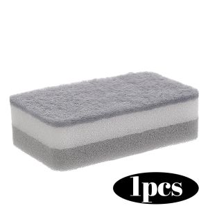 5ชิ้นใหม่หม้อล้างจานสำหรับห้องครัวหนา2ชั้นสำหรับใช้ในครัวเรือนฟองน้ำด้านข้างสองชั้นล้างจานอุปกรณ์ทำความสะอาดผ้าทำความสะอาดครัว