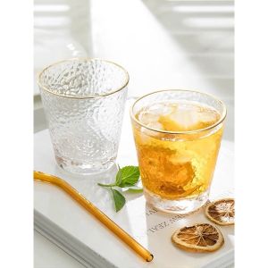 (SẴN) Cốc thủy tinh vân loe viền mạ vàng thật 24K sang trọng  thủy tinh chịu nhiệt k chì highglass brosilicate